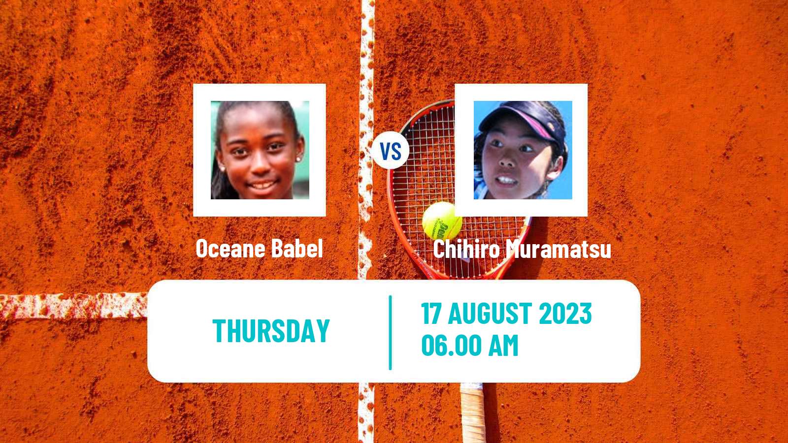 Tennis ITF W15 Duffel Women Oceane Babel - Chihiro Muramatsu