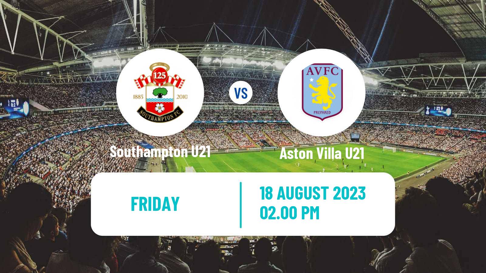 Soccer English Premier League 2 Southampton U21 - Aston Villa U21