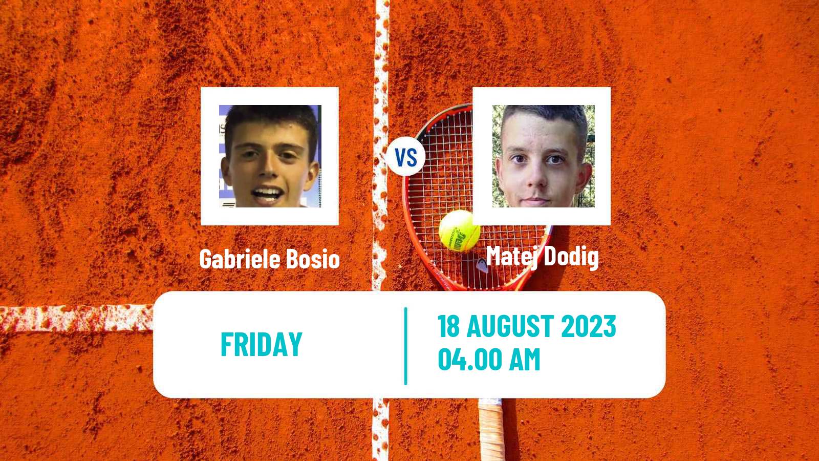 Tennis ITF M15 Kottingbrunn Men Gabriele Bosio - Matej Dodig