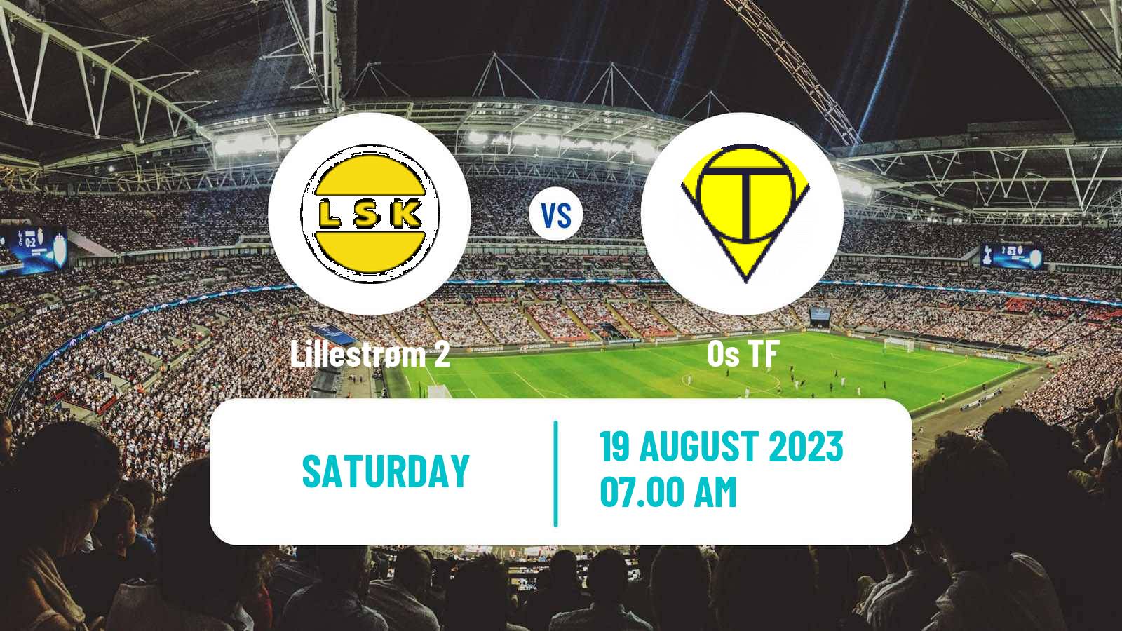 Soccer Norwegian Division 3 - Group 1 Lillestrøm 2 - Os TF