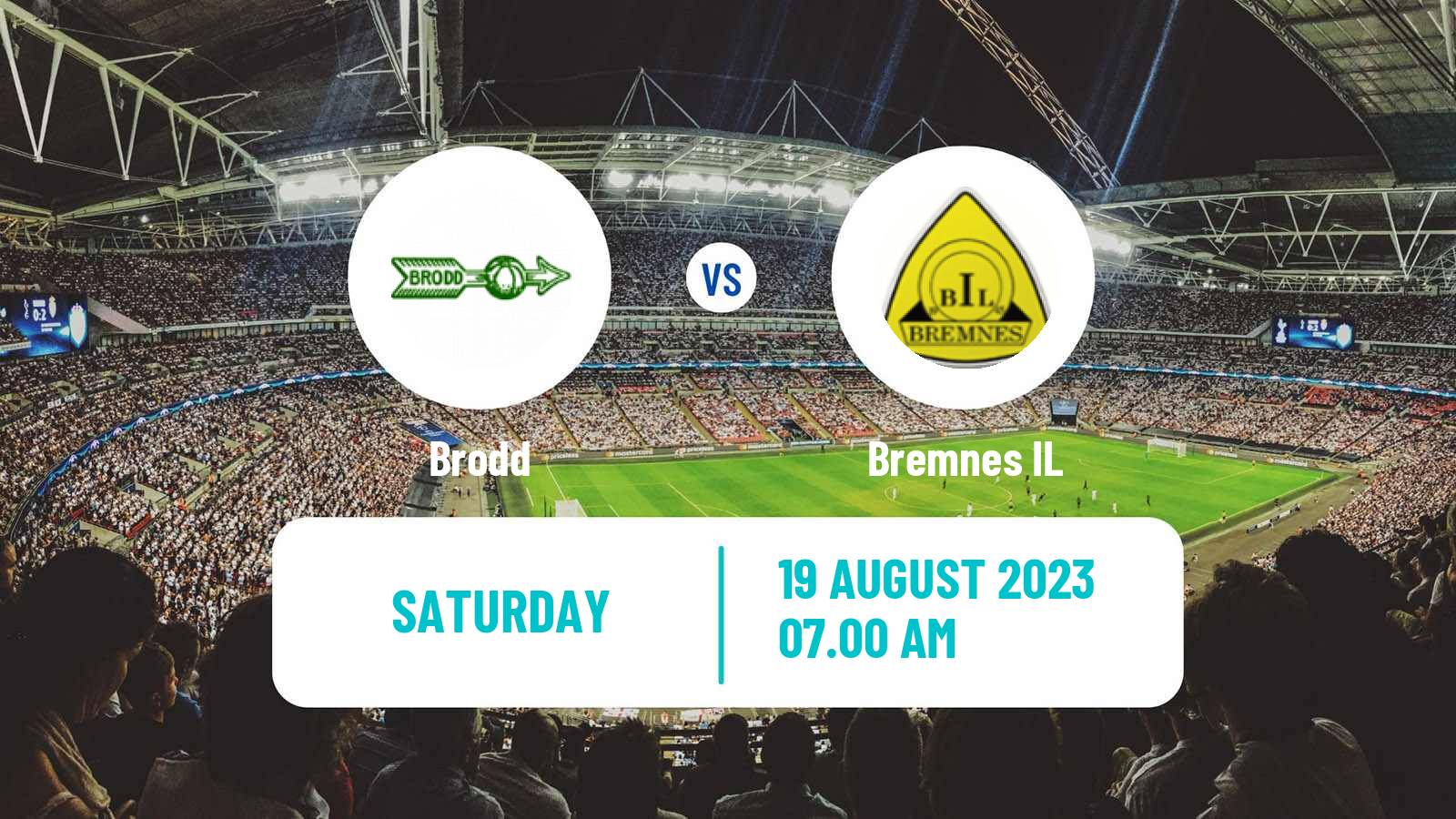 Football Norwegian Division 3 - Group 3 Brodd - Bremnes