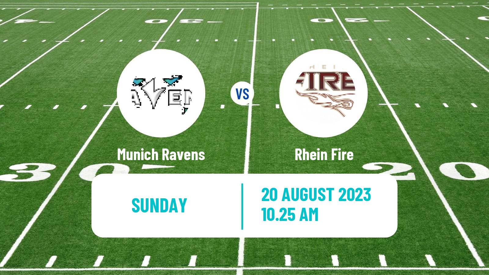 American football European League of American Football Munich Ravens - Rhein Fire