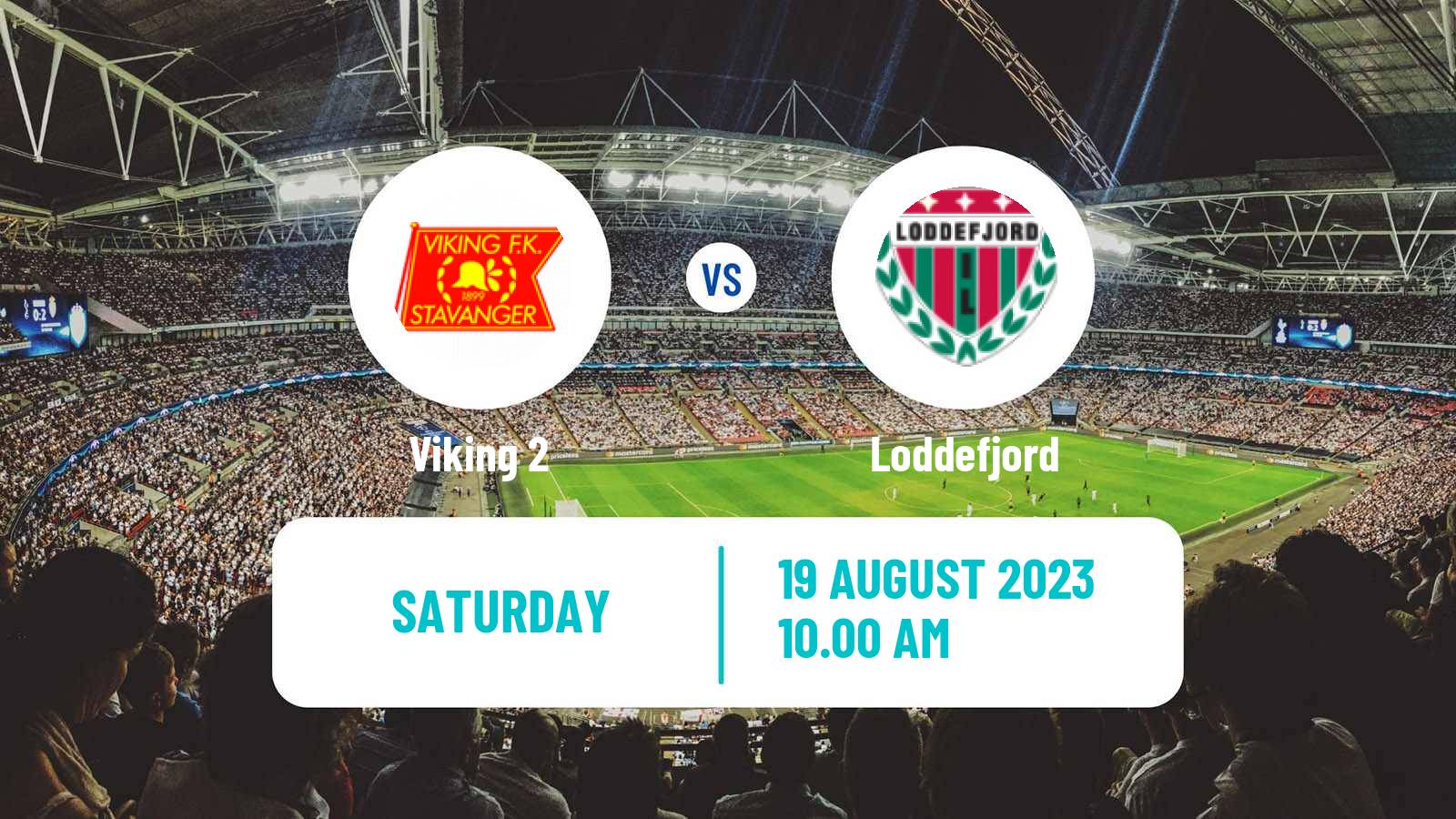 Soccer Norwegian Division 3 - Group 3 Viking 2 - Loddefjord