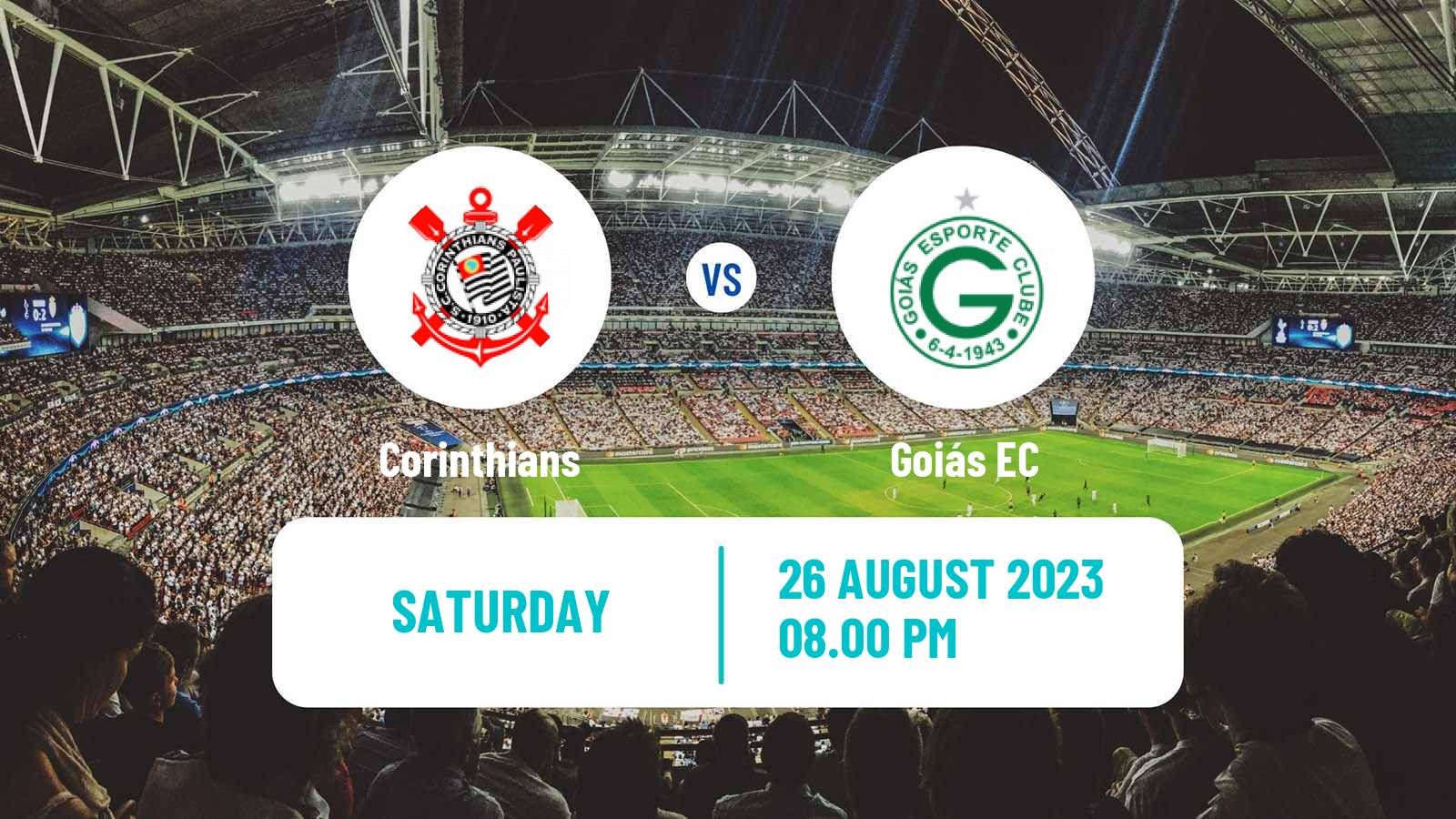 Soccer Brazilian Serie A Corinthians - Goiás