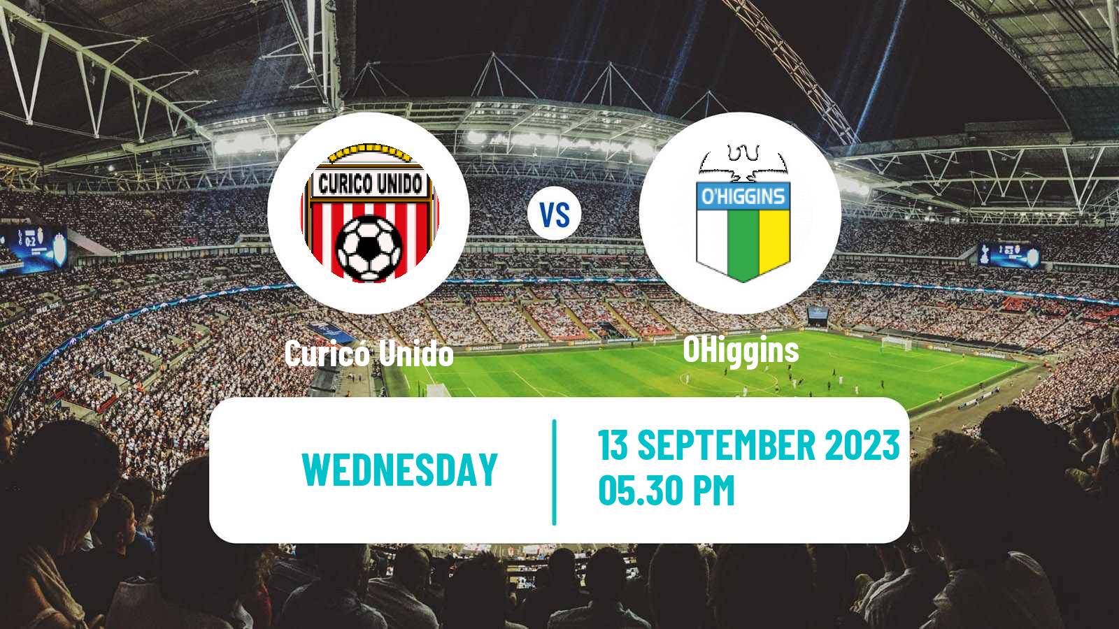 Soccer Chilean Primera Division Curicó Unido - OHiggins