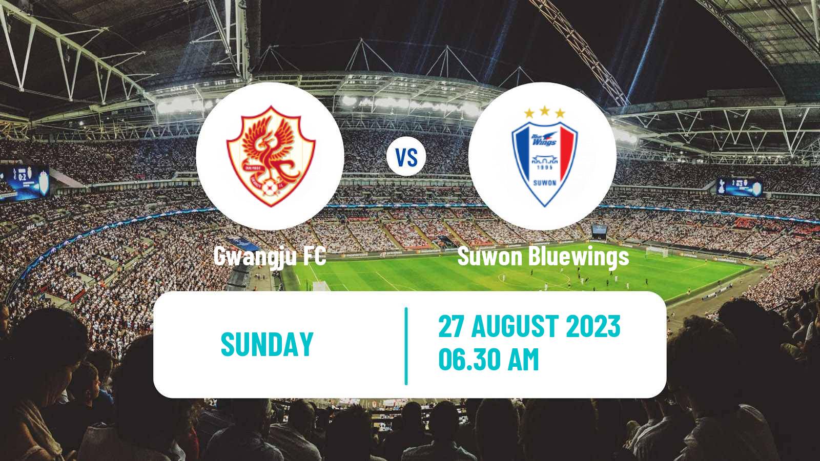 Soccer South Korean K-League 1 Gwangju - Suwon Bluewings