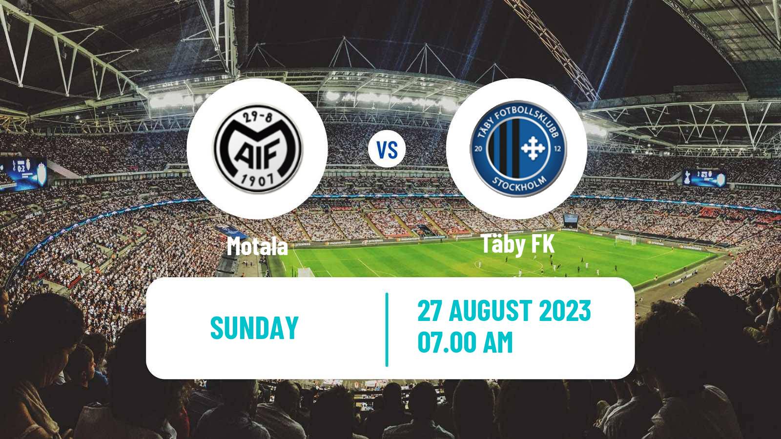 Soccer Swedish Division 1 Norra Motala - Täby