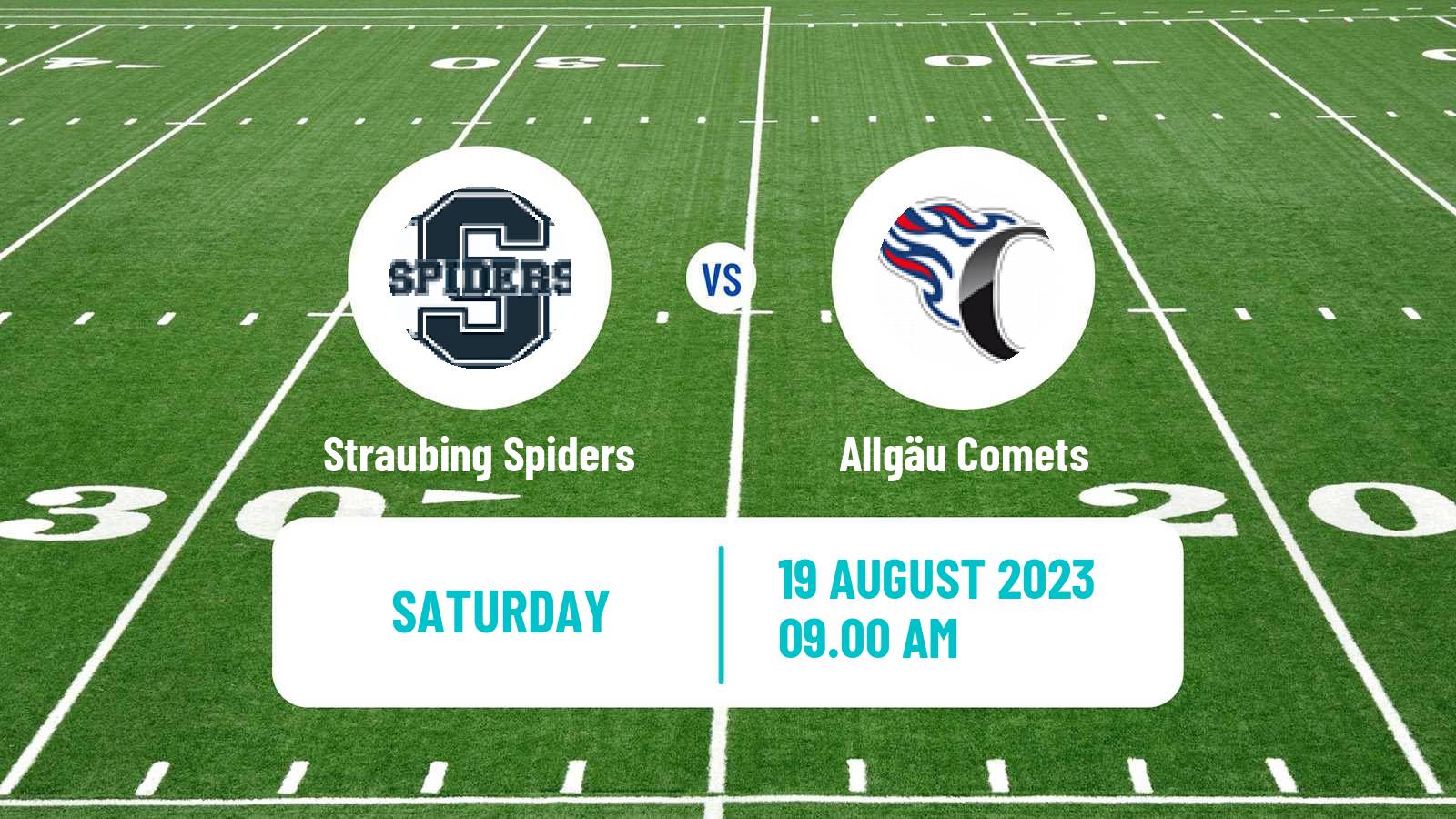 American football German GFL Straubing Spiders - Allgäu Comets