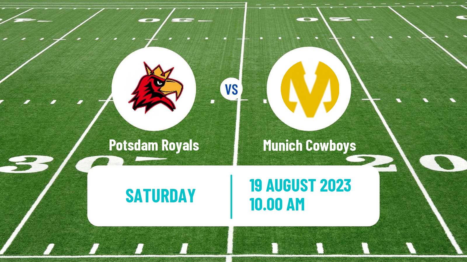 American football German GFL Potsdam Royals - Munich Cowboys