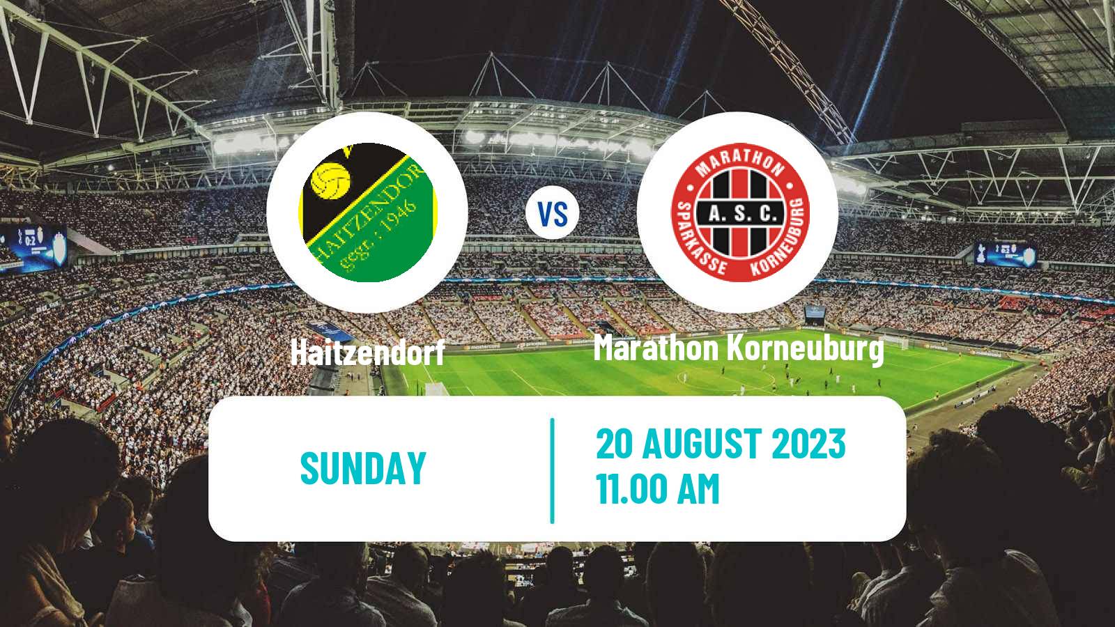 Soccer Austrian Landesliga Niederosterreich Haitzendorf - Marathon Korneuburg
