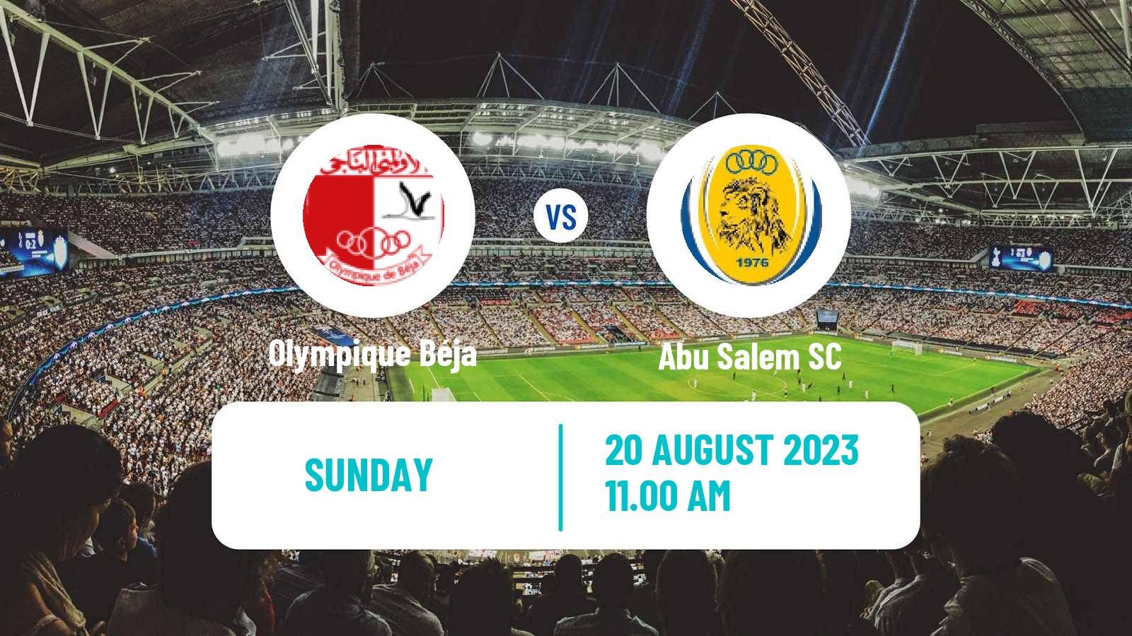 Soccer CAF Confederation Cup Olympique Béja - Abu Salem