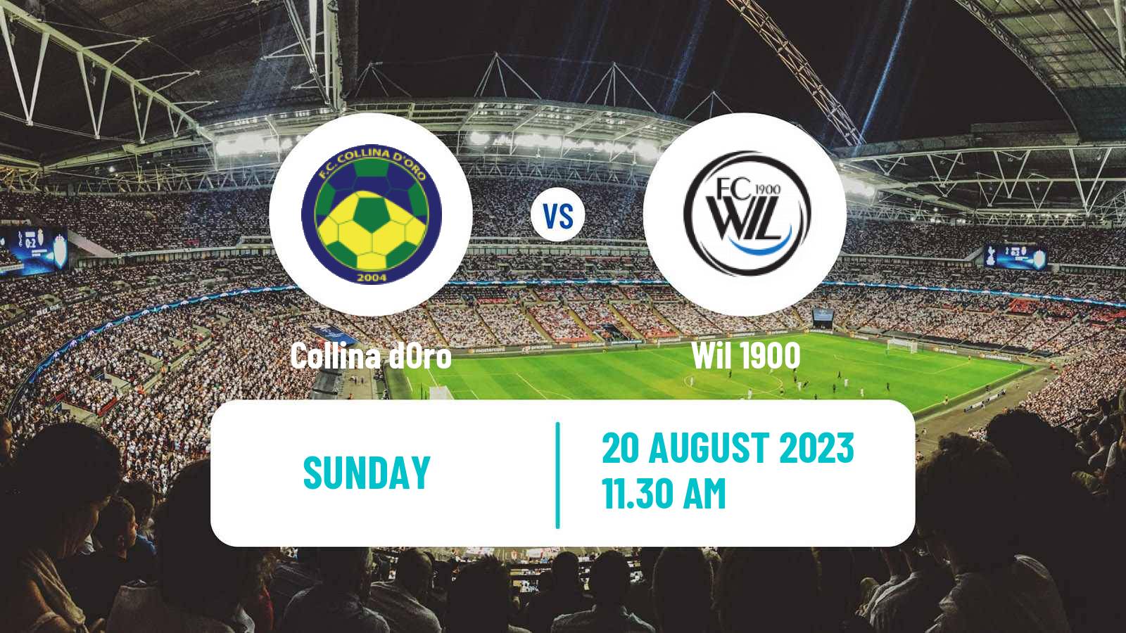 Soccer Swiss Cup Collina dOro - Wil 1900