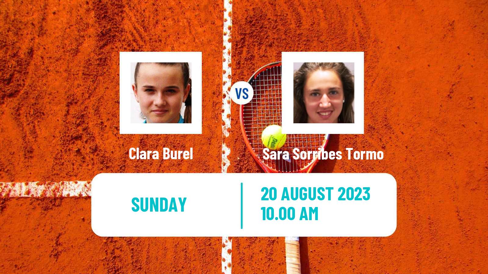 Tennis WTA Cleveland Clara Burel - Sara Sorribes Tormo