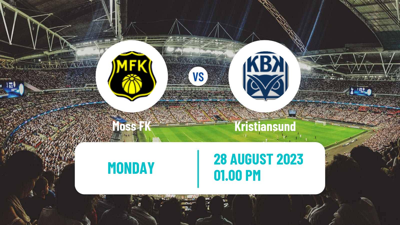 Soccer Norwegian Adeccoligaen Moss - Kristiansund