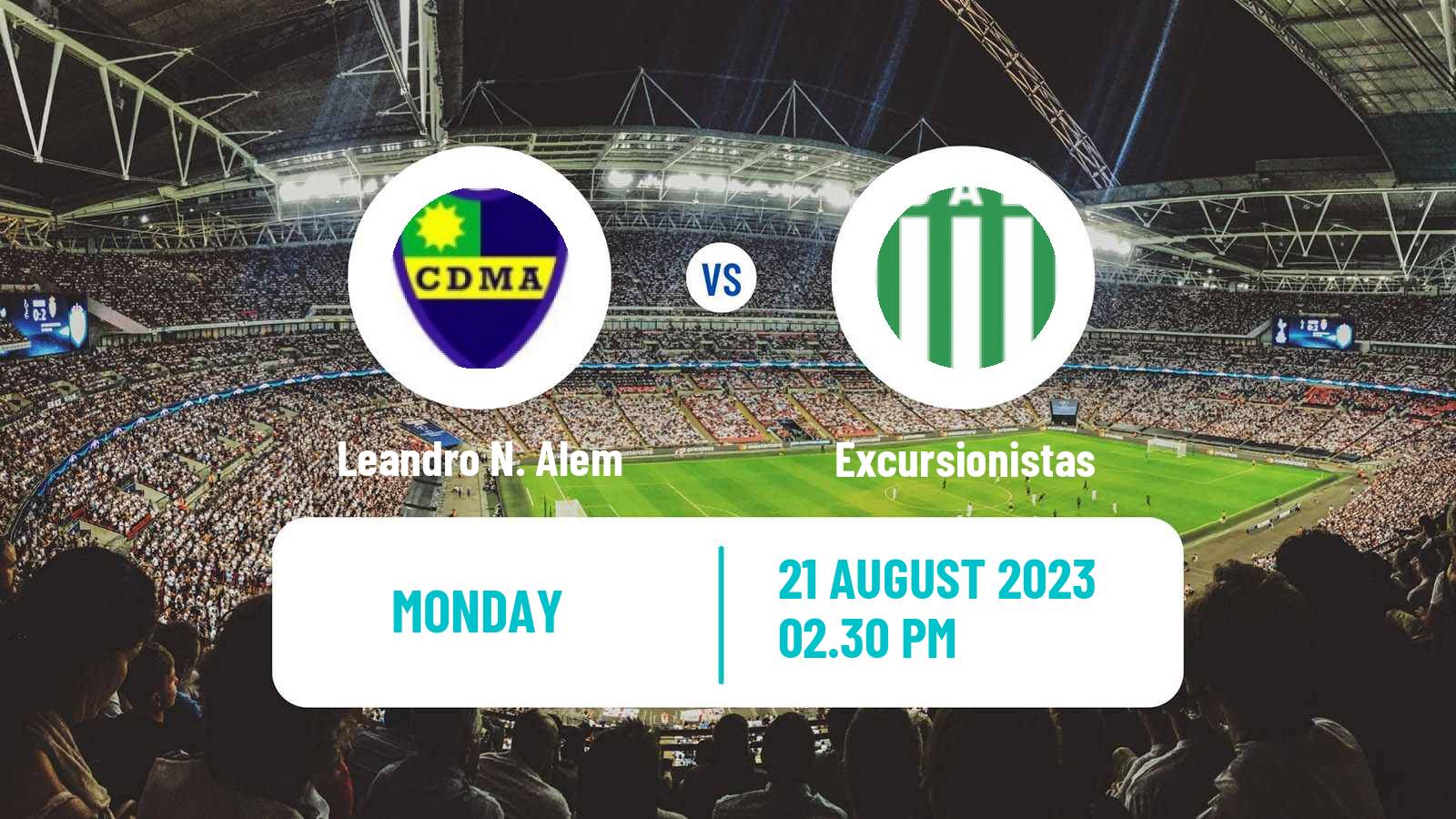Soccer Argentinian Primera C Leandro N. Alem - Excursionistas