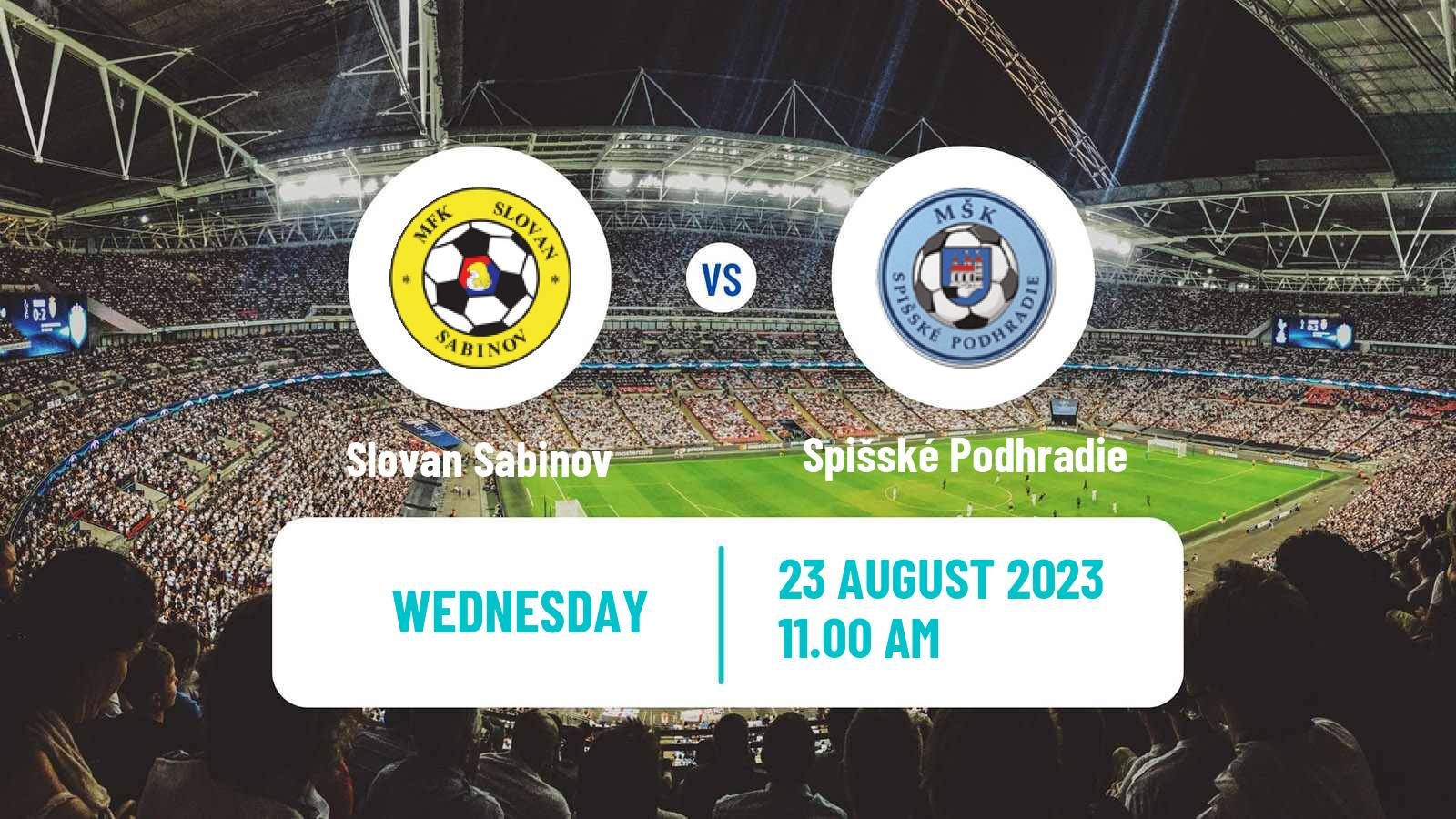 Soccer Slovak Cup Slovan Sabinov - Spišské Podhradie