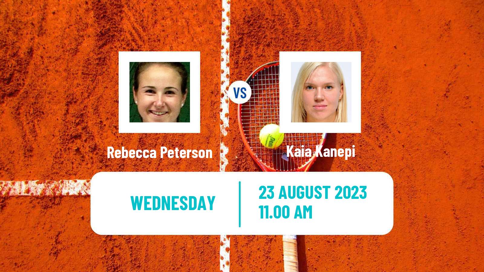 Tennis Chicago Challenger Women Rebecca Peterson - Kaia Kanepi