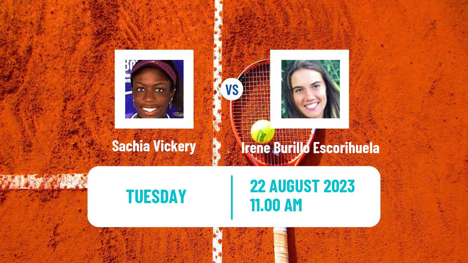 Tennis WTA US Open Sachia Vickery - Irene Burillo Escorihuela
