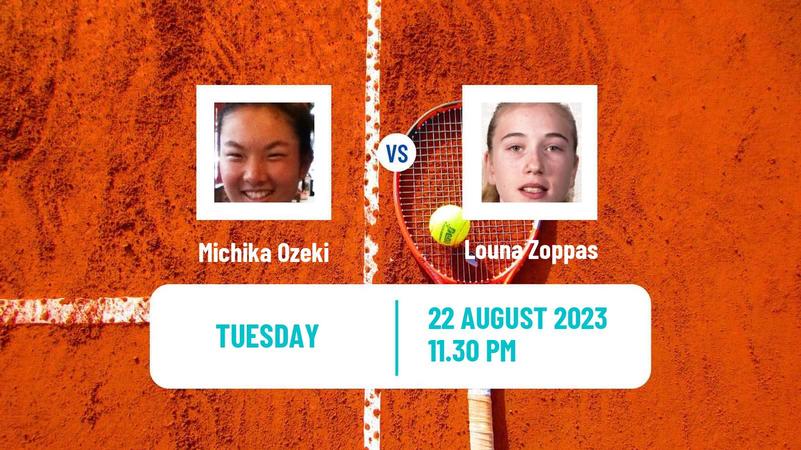 Tennis ITF W15 Nakhon Si Thammarat 5 Women Michika Ozeki - Louna Zoppas