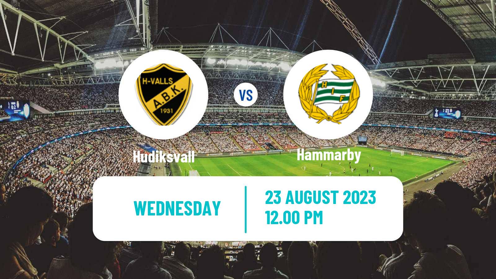 Soccer Svenska Cupen Hudiksvall - Hammarby