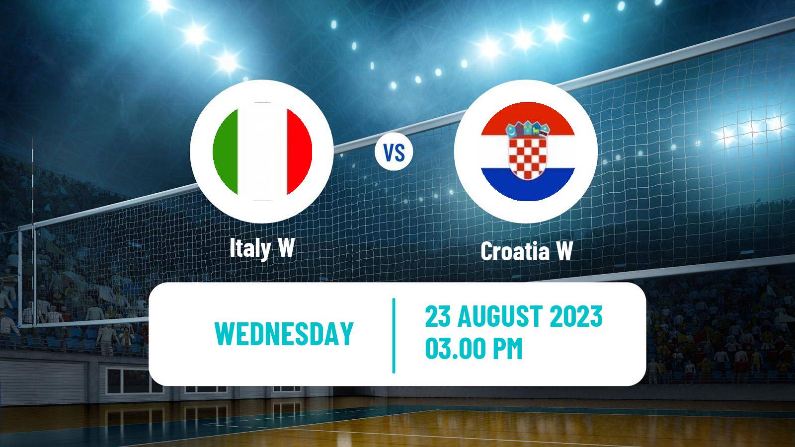 Volleyball European Championships Volleyball Women Italy W - Croatia W