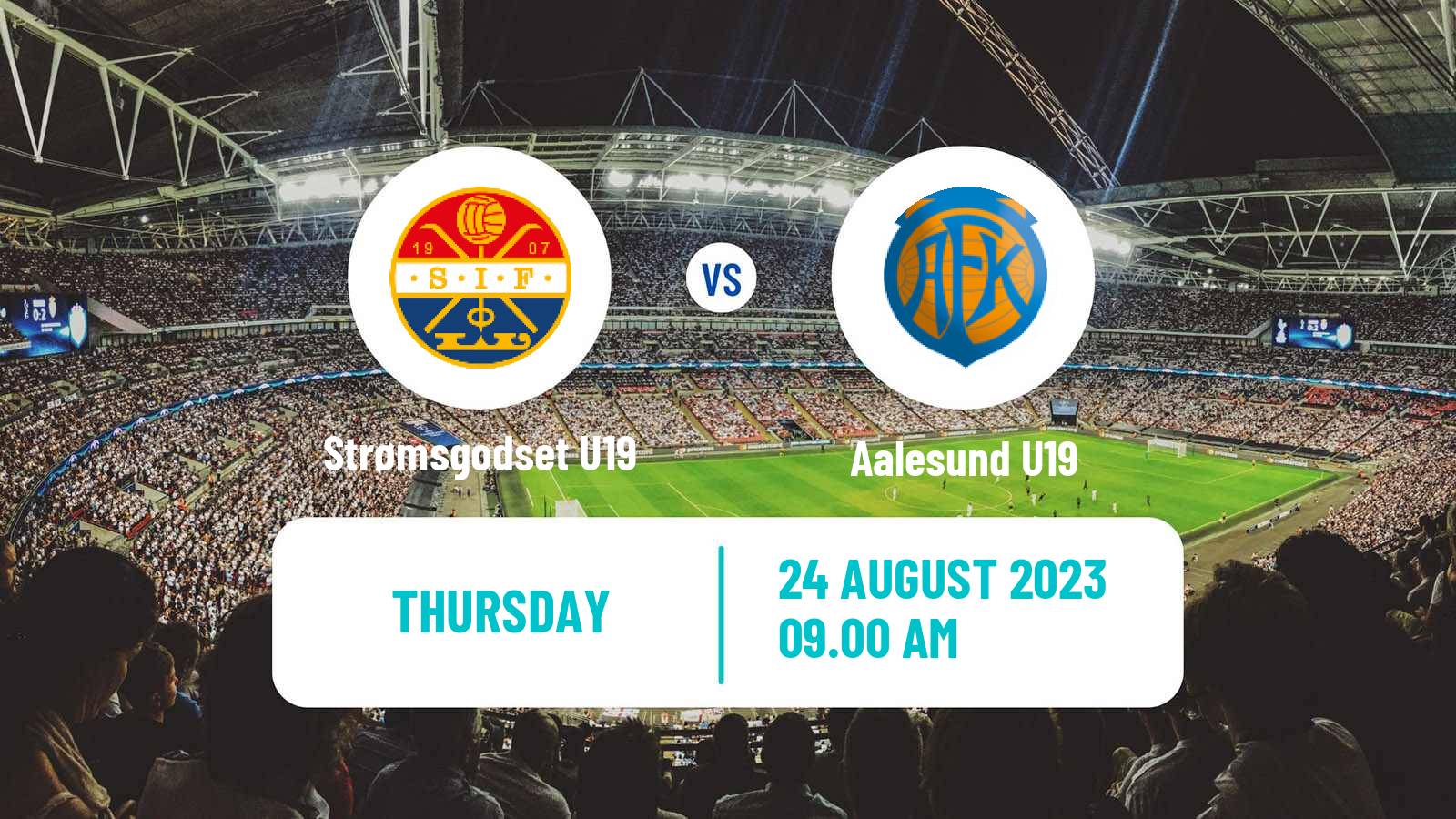 Soccer Norwegian Nasjonal U19 CL Strømsgodset U19 - Aalesund U19