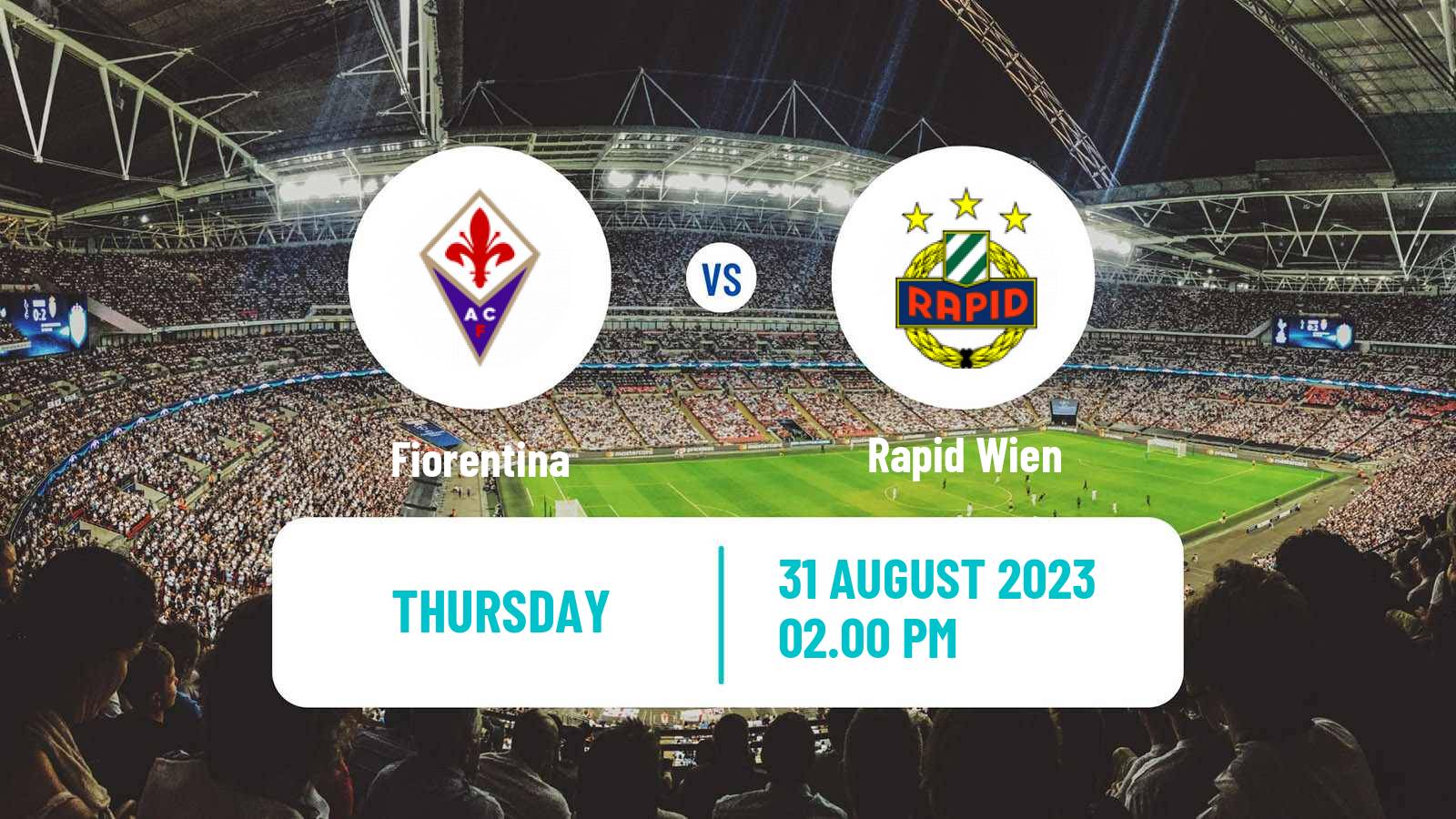 Soccer UEFA Europa Conference League Fiorentina - Rapid Wien