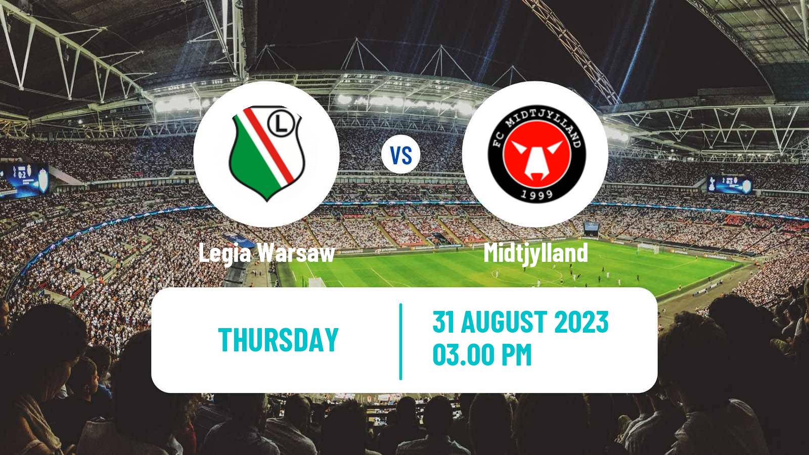 Soccer UEFA Europa Conference League Legia Warsaw - Midtjylland