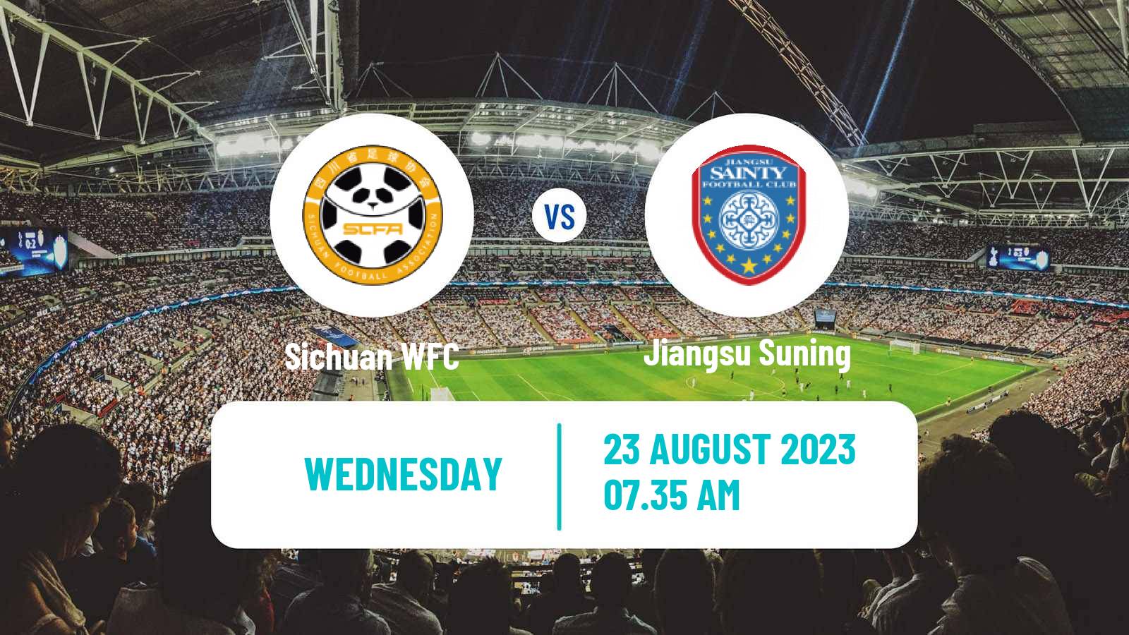 Soccer Chinese Super League Women Sichuan - Jiangsu Suning
