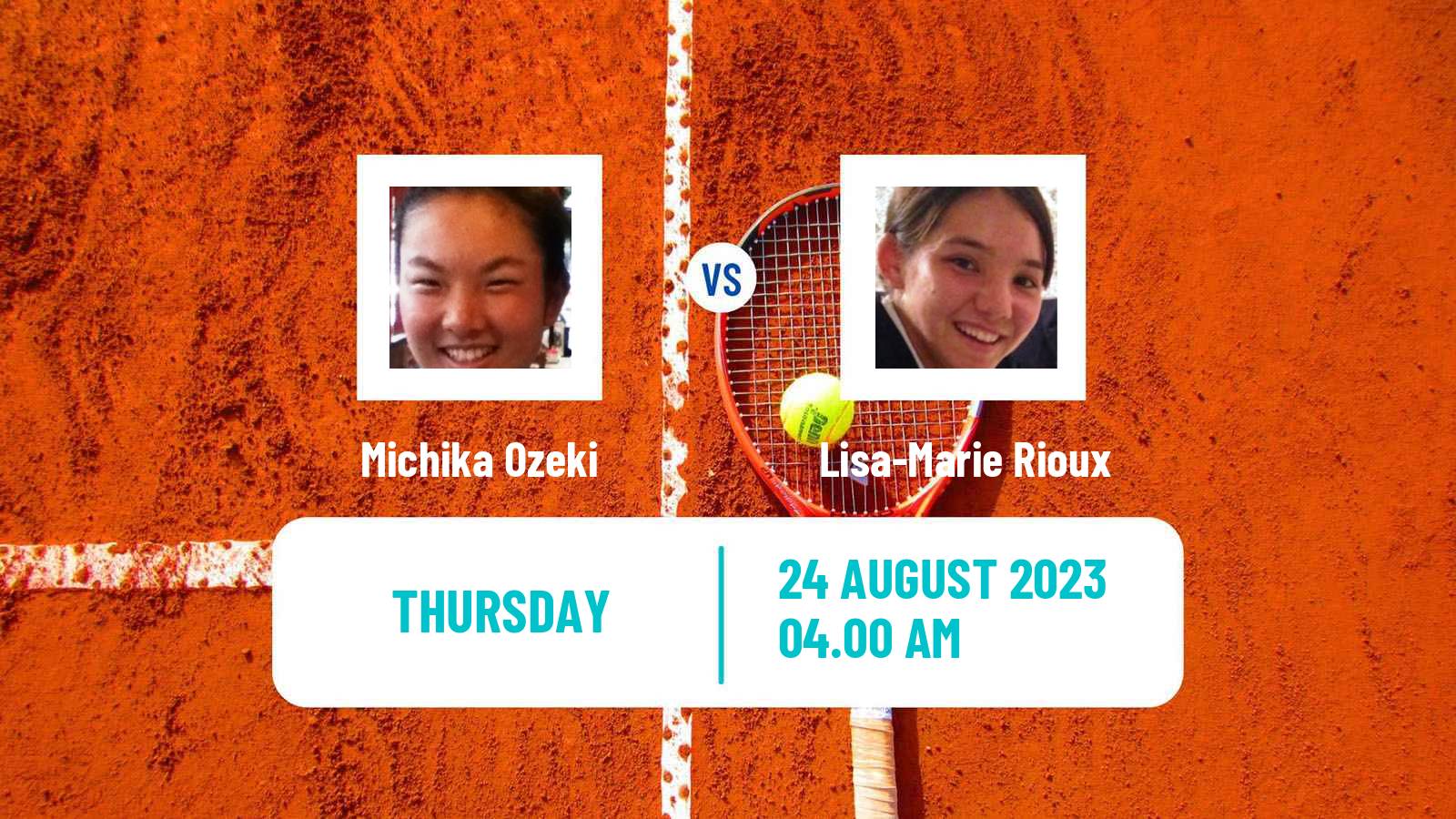 Tennis ITF W15 Nakhon Si Thammarat 5 Women Michika Ozeki - Lisa-Marie Rioux
