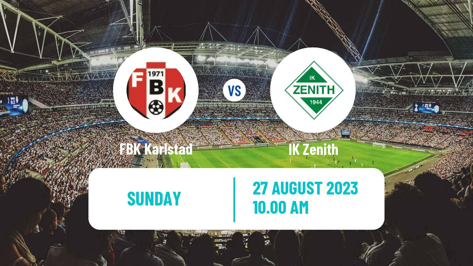Soccer Swedish Division 2 - Norra Götaland FBK Karlstad - Zenith