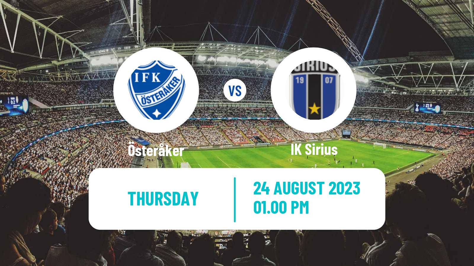 Soccer Svenska Cupen Österåker United - Sirius