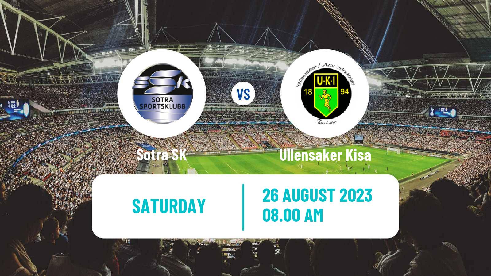 Soccer Norwegian Division 2 - Group 2 Sotra - Ullensaker Kisa