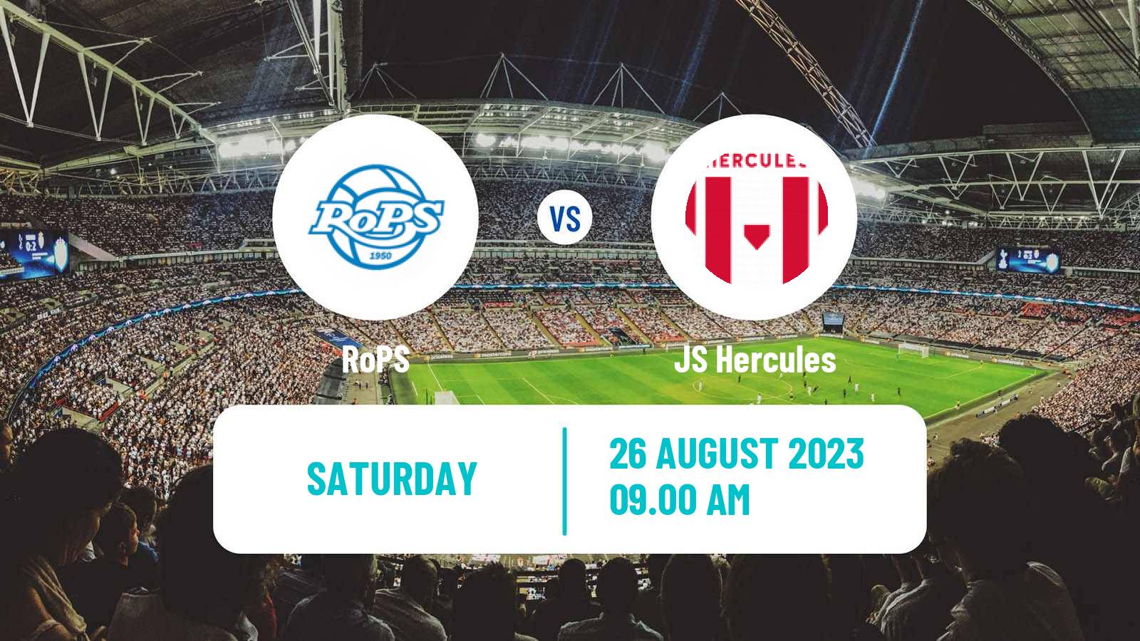 Soccer Finnish Kakkonen Group C RoPS - JS Hercules