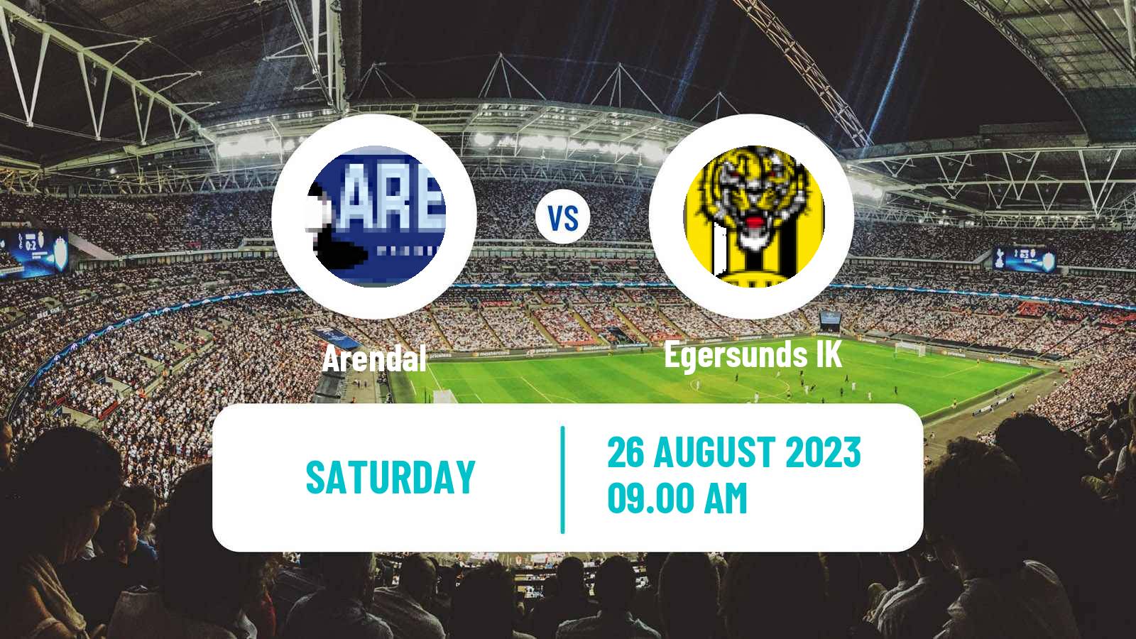 Soccer Norwegian Division 2 - Group 1 Arendal - Egersund