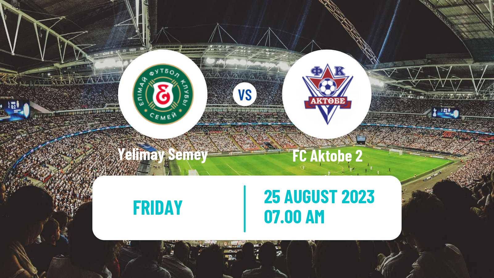 Soccer Kazakh First Division Yelimay Semey - Aktobe 2