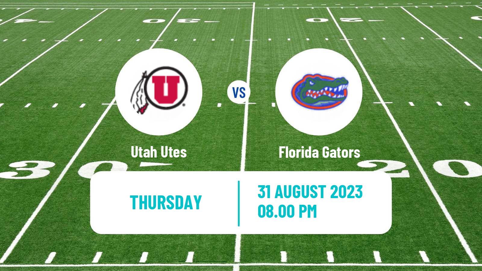 American football NCAA College Football Utah Utes - Florida Gators