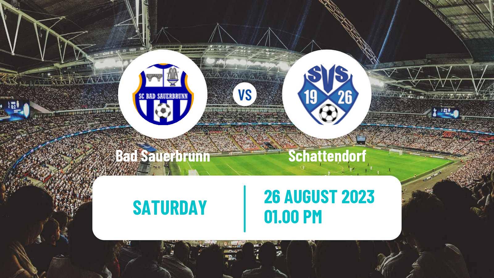 Soccer Austrian Landesliga Burgenland Bad Sauerbrunn - Schattendorf