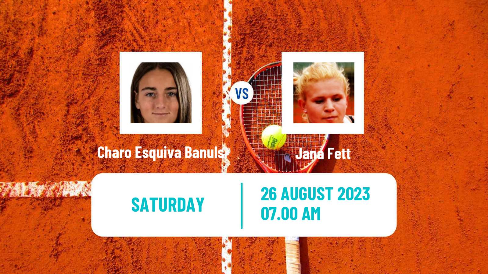 Tennis ITF W25 Vigo Women Charo Esquiva Banuls - Jana Fett