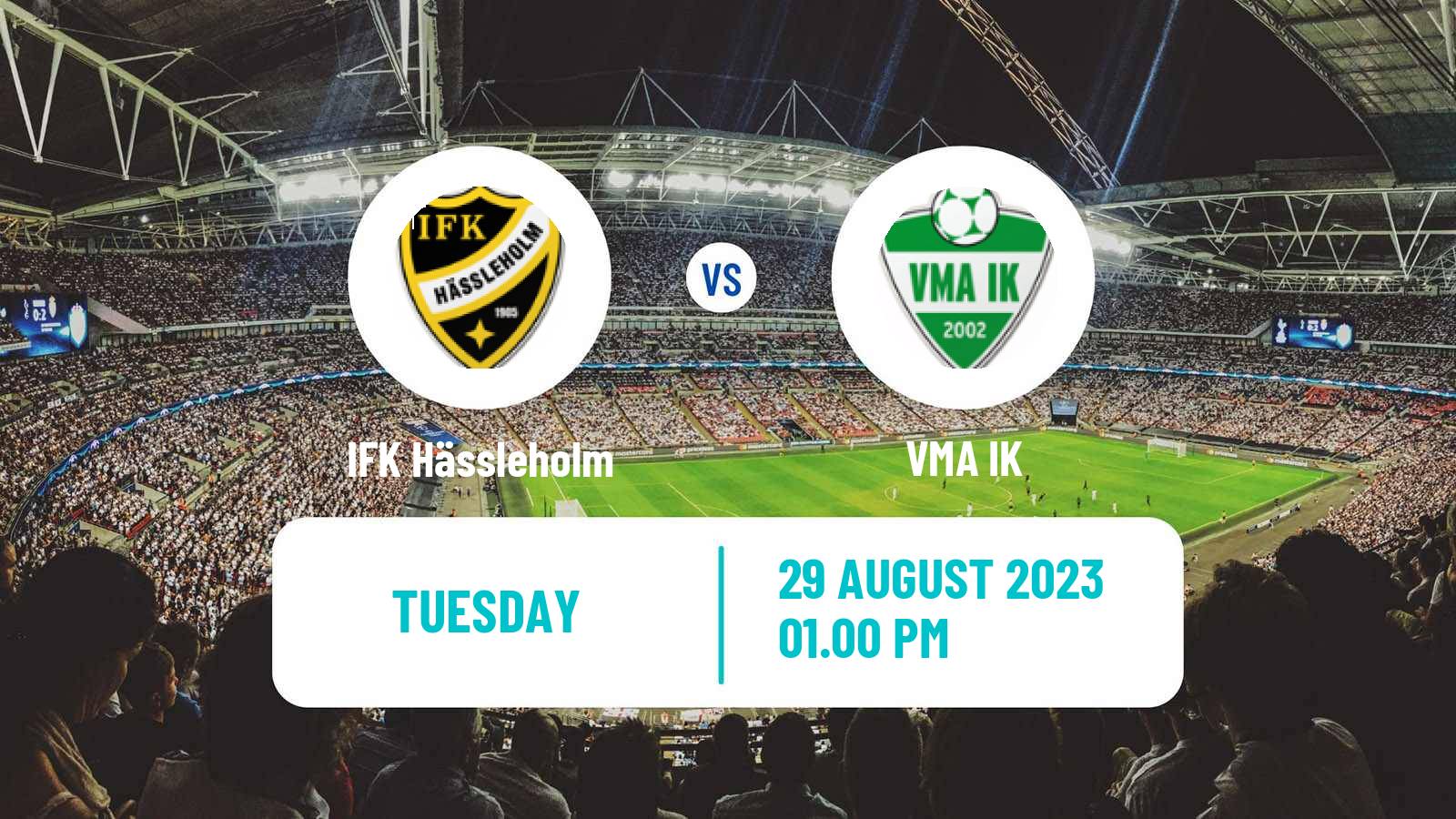 Soccer Swedish Division 2 - Södra Götaland IFK Hässleholm - VMA