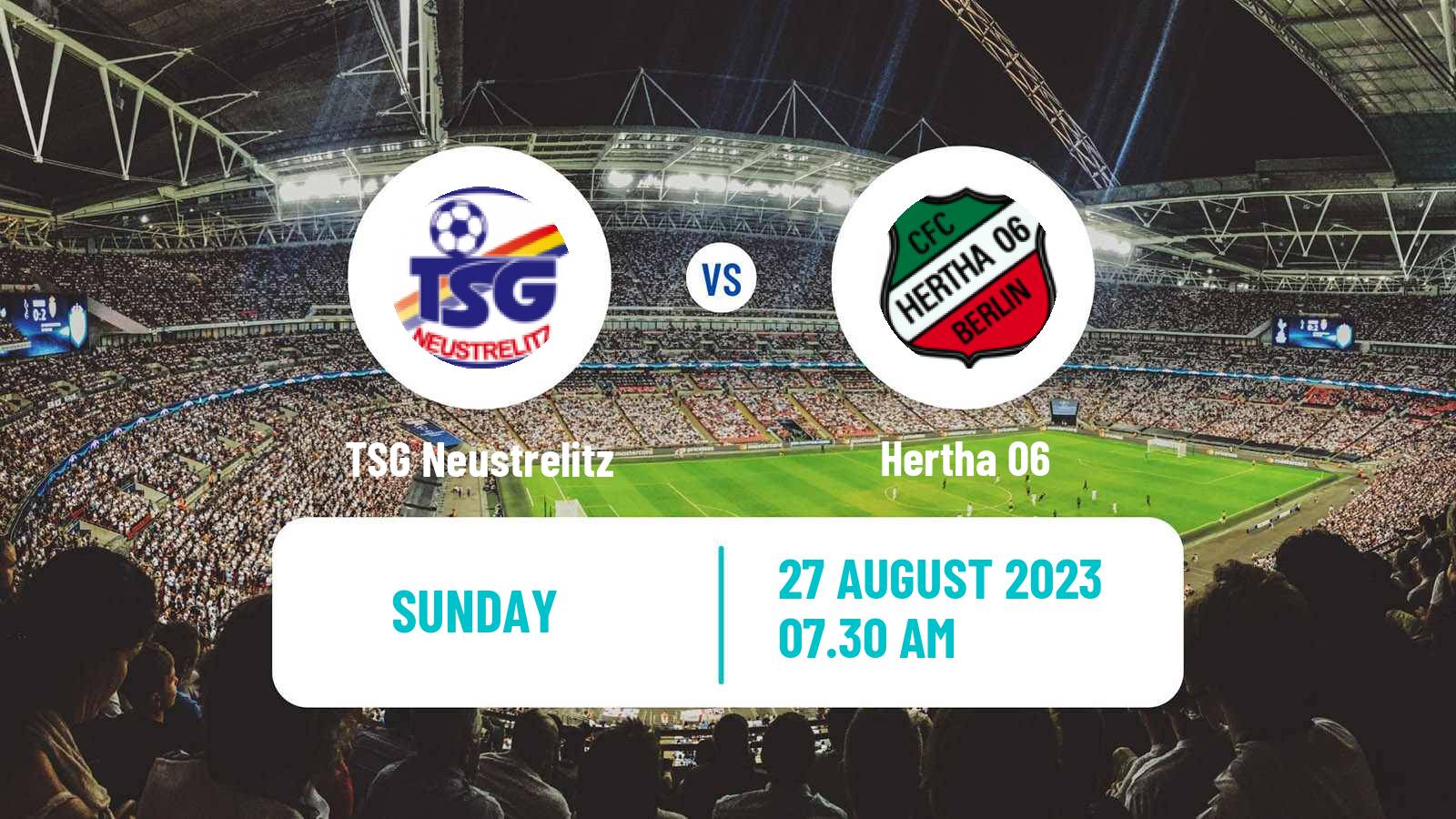 Soccer German Oberliga NOFV-Nord TSG Neustrelitz - Hertha 06