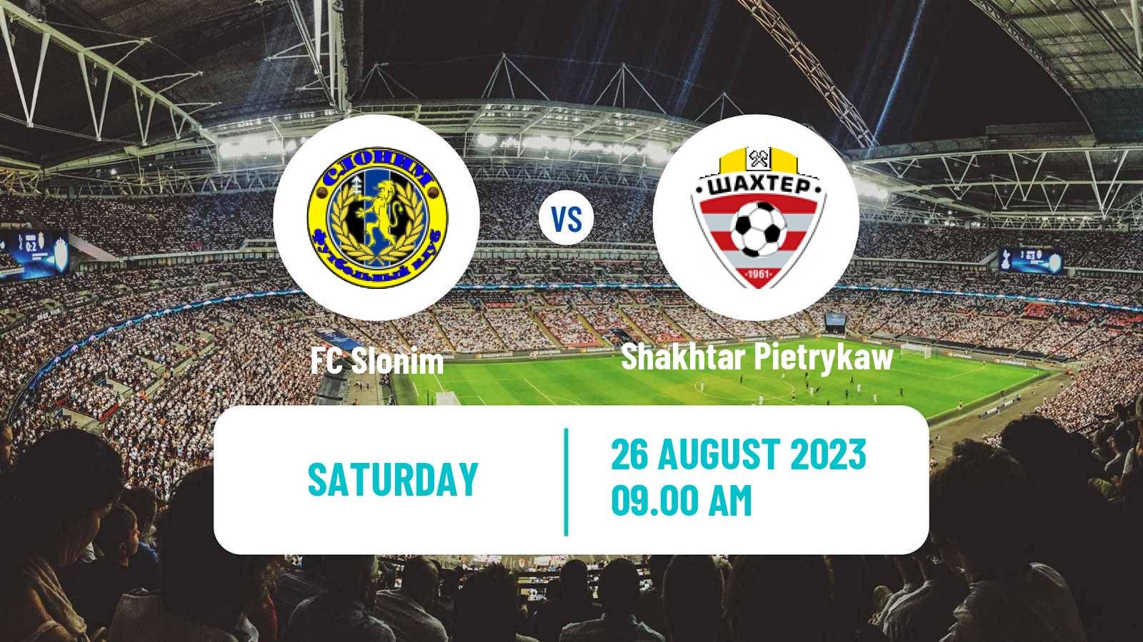 Soccer Belarusian Pershaya Liga Slonim - Shakhtar Pietrykaw