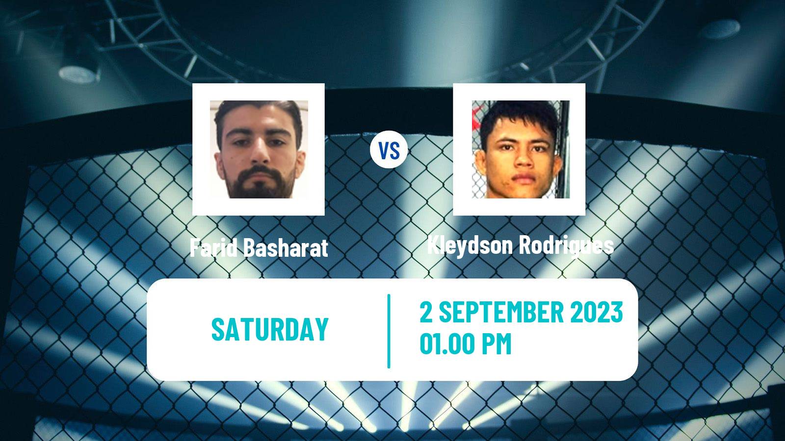 MMA Bantamweight UFC Men Farid Basharat - Kleydson Rodrigues