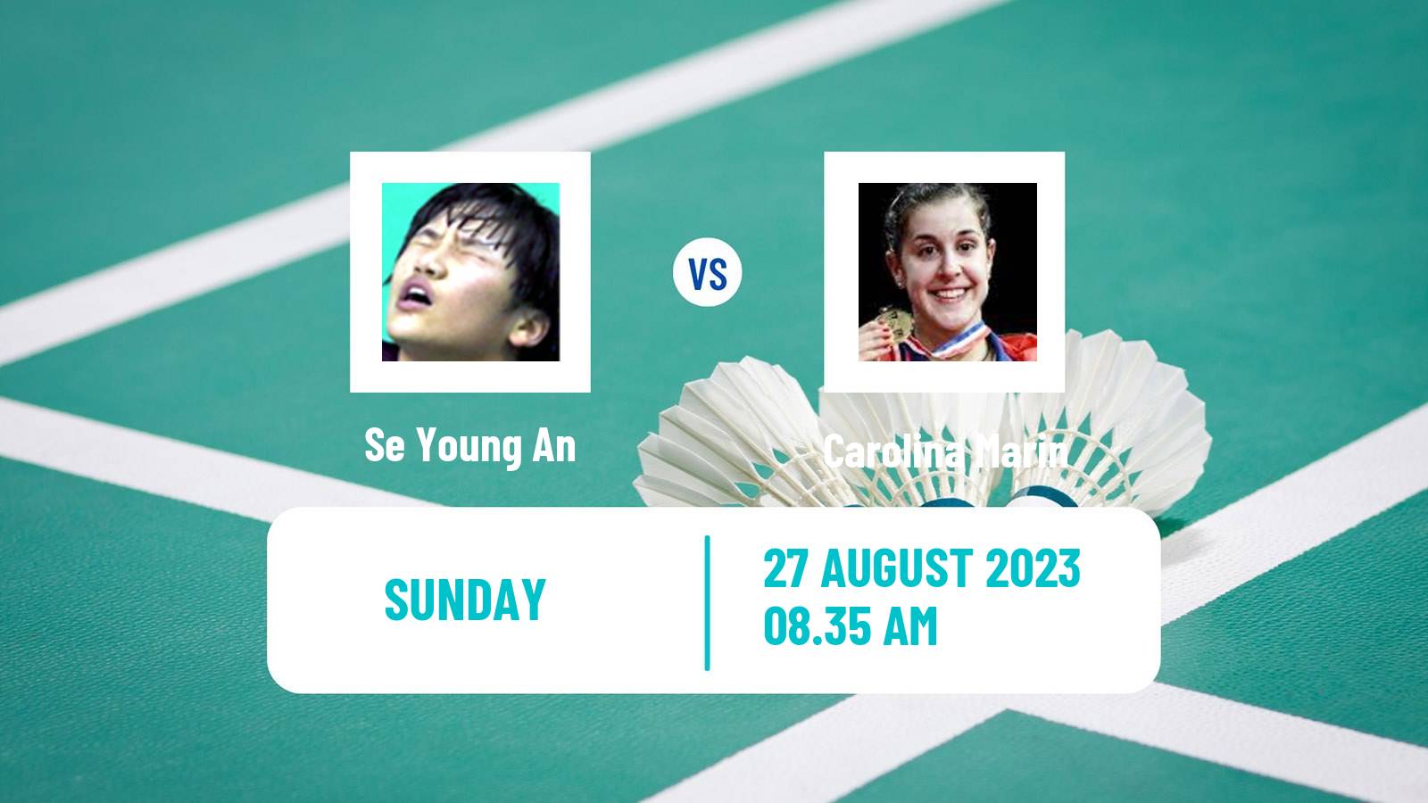 Badminton BWF World Championships Women Se Young An - Carolina Marin