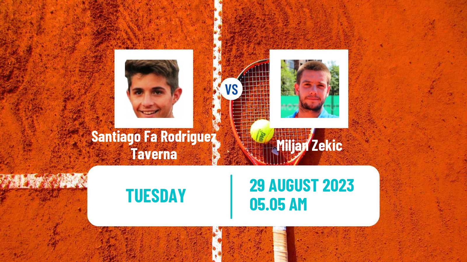 Tennis Como Challenger Men Santiago Fa Rodriguez Taverna - Miljan Zekic