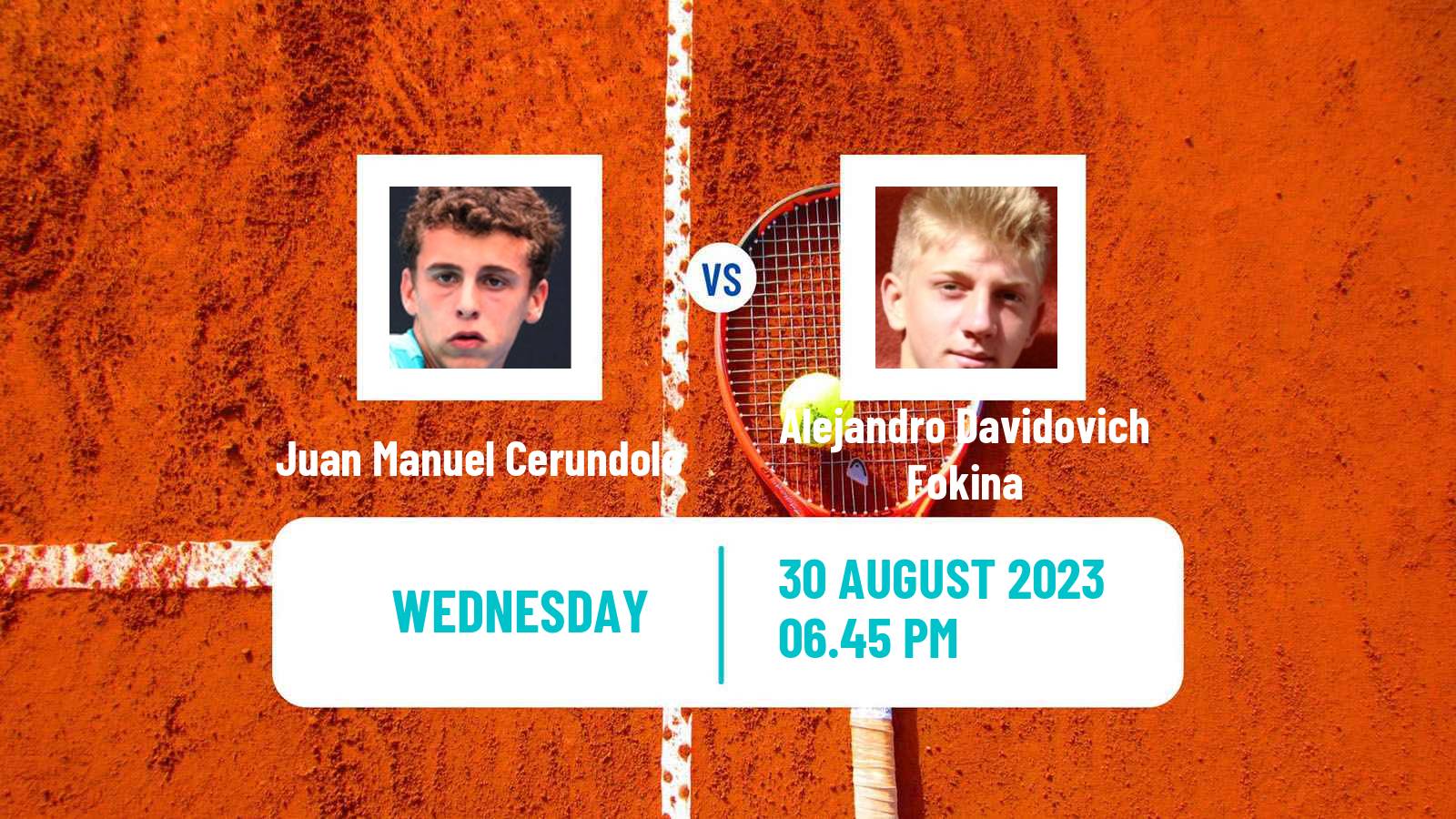 Tennis ATP US Open Juan Manuel Cerundolo - Alejandro Davidovich Fokina