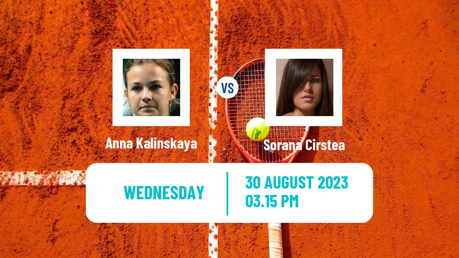 Tennis WTA US Open Anna Kalinskaya - Sorana Cirstea