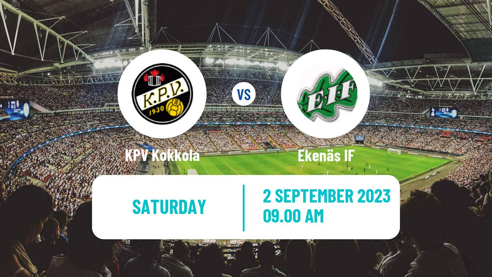 Soccer Finnish Ykkonen KPV Kokkola - Ekenäs
