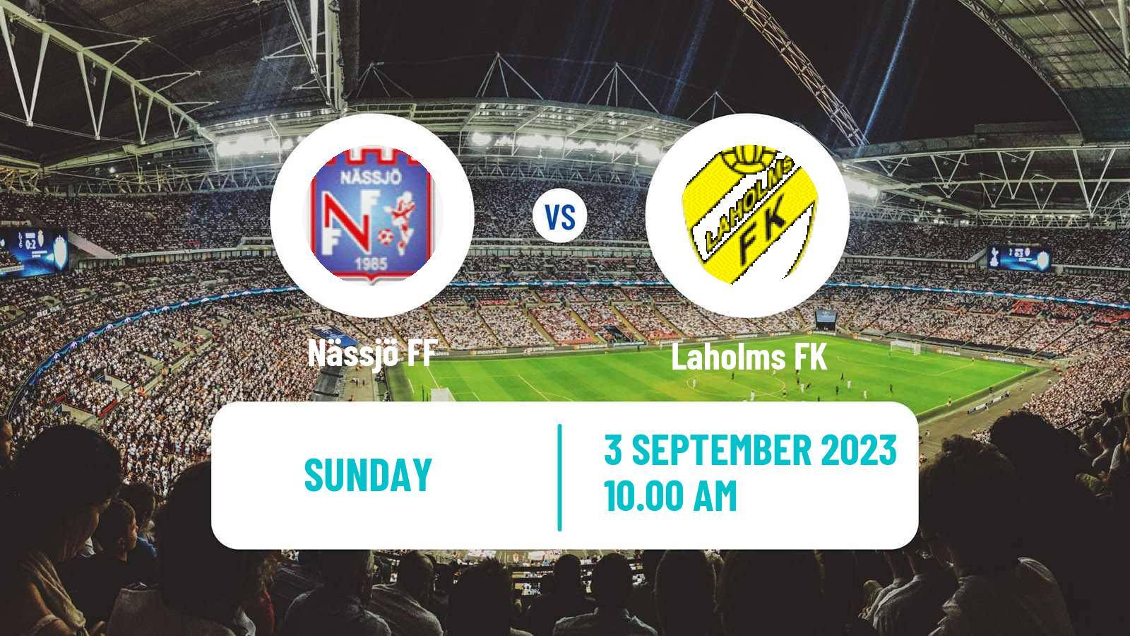 Soccer Swedish Division 2 - Västra Götaland Nässjö - Laholms