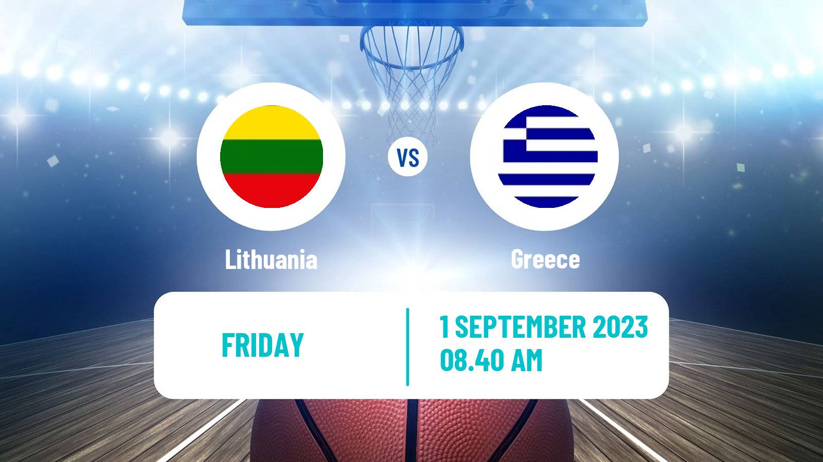 Basketball World Championship Basketball Lithuania - Greece